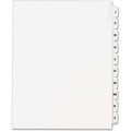 Avery Dennison Avery Side Tab Index Divider, Printed I to X, 8.5"x11", 10 Tabs, White/White 82319